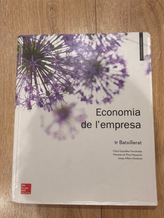 Libro economía de la empresa 1 bachillerato