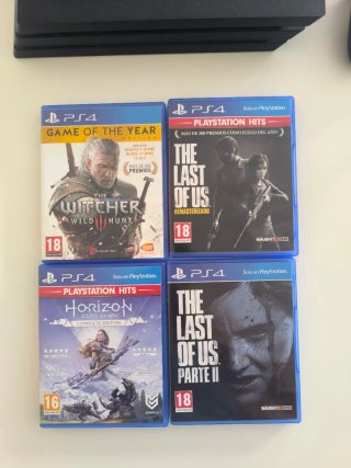 PS4 Pro 1TB + 2 Mandos + 4 Juegos + Funda
