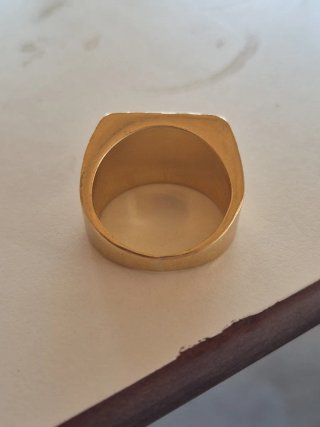 Anillo Oro 18K Hoja 23g