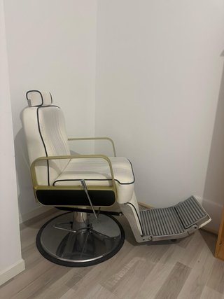 Sillón Barbería Vintage Blanco