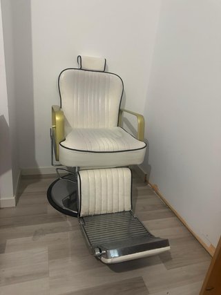 Sillón Barbería Vintage Blanco