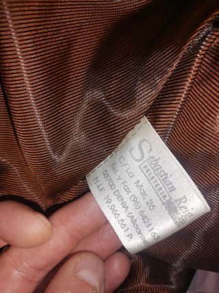 Chaqueta Aviatrix Cuero Marrón Talla M