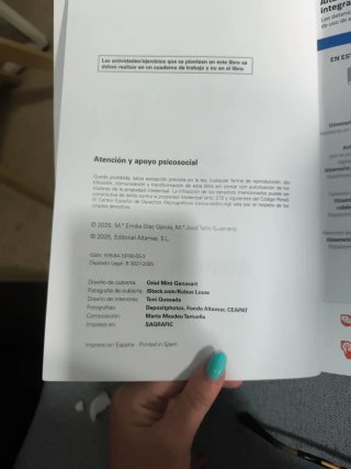 Atención y apoyo psicosocial. Nueva edición