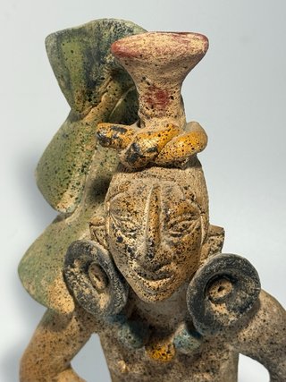 Silbato / figura Maya Antropomorfa Jaina