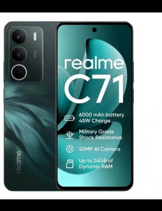 Móvil Realme C71 Negro/Verde