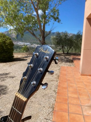 Guitarra Acústica Fender Negra CD-60