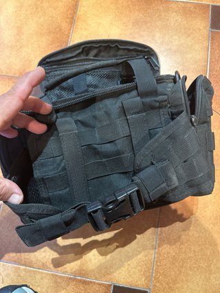 Bandolera/Riñonera Táctica Negra