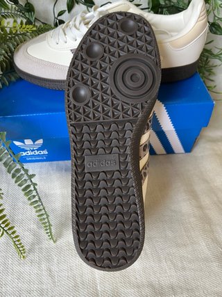 Adidas Samba Beige y Blanco con Estampado Animal