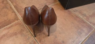 Zapatos de tacón Zara Mujer Marrones