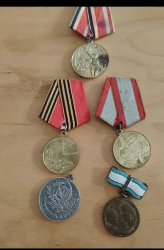 Medallas de Unión Soviética.
