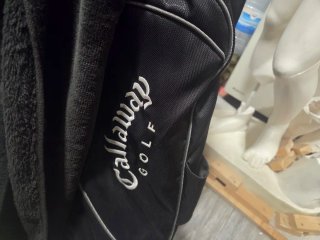 Set. Bolsa con palos de golf