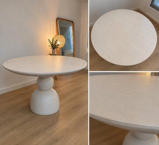 Mesa Comedor Redonda Blanca