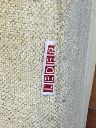 Sofá modular beige de tela