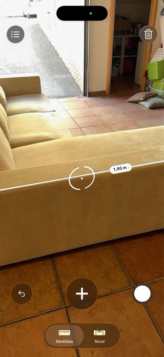 Sofá modular beige de tela