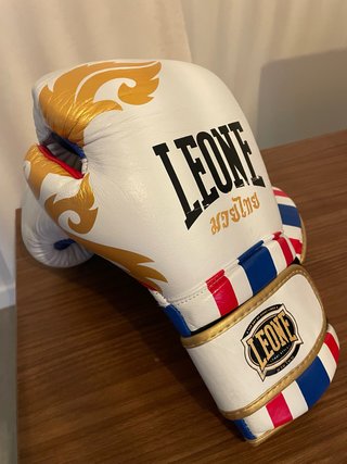 Guantes Boxeo Leone Muay Thai Blanco