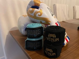 Guantes Boxeo Leone Muay Thai Blanco