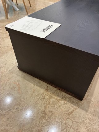 Mueble TV IKEA Bonde, color negro marrón