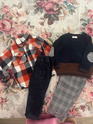 Completo bimbo 18 mesi: camicia, maglione, pant