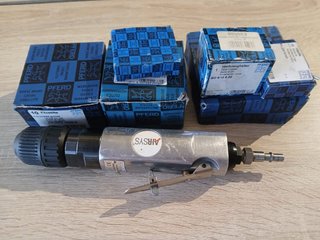 Taladro/Pulidora neumático recto + accesorios