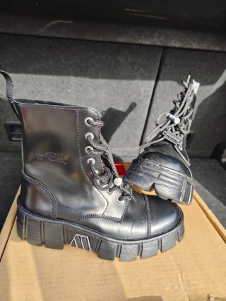 Botas New Rock Piel Talla 37 Nuevas