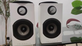 Altavoces Triangle Blancos y Negros