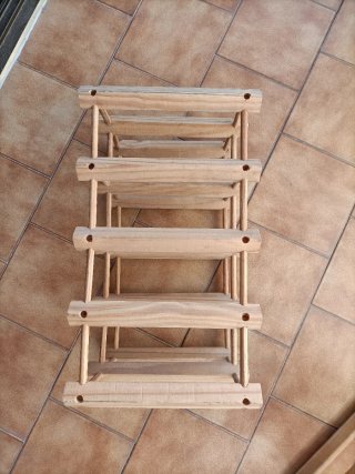 Set 2 Botelleros Madera Vino