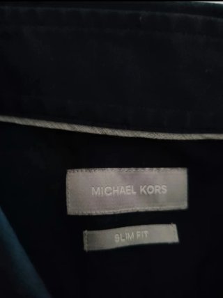 Camicia uomo Michael Kors Slim Fit blu
