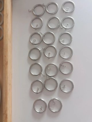 20 Anillas para Cortinas o Manualidades
