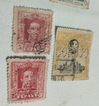 Sellos Alfonso XIII ," Vaquer"