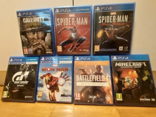 Pack 8 Juegos PS4: Spider-Man, Minecraft