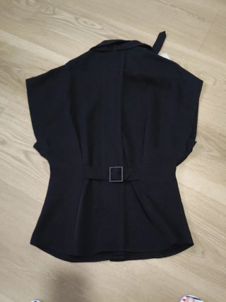 Chaleco Zara manga corta negro Talla XS