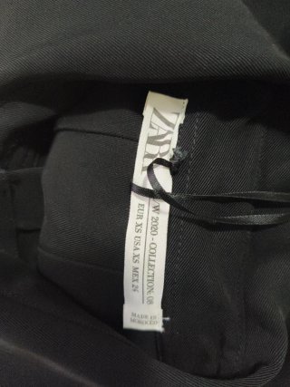Chaleco Zara manga corta negro Talla XS