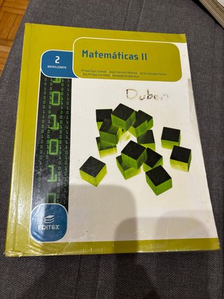 Matemáticas II, 2 Bachillerato