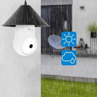 NIVIAN CÁMARA VIGILANCIA BOMBILLA WIFI 2K 360°