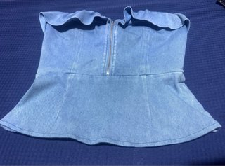 Set top donna nero, blu M