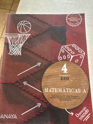 Matemáticas A. 4o de ESO