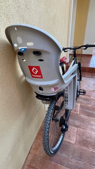 Bicicleta con sillita para niño