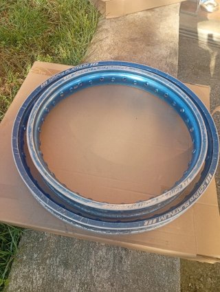 Aros llantas SMPro Azules 18 y 21 enduro