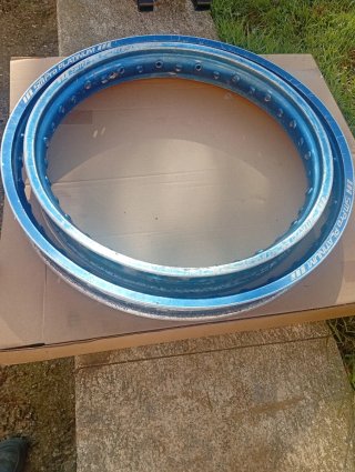 Aros llantas SMPro Azules 18 y 21 enduro