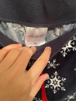 Pijama Invierno C&A Estampado Copos Nieve Talla XL