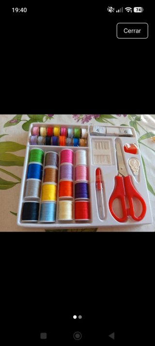 Kit Costura Accesorios Hilo Tijeras Agujas
