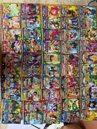 64 Sobres diferentes Dragon Ball Card Game Vacíos