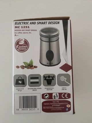 Molinillo Café Frutos secos 200W ENERGÍA A++Nuevo