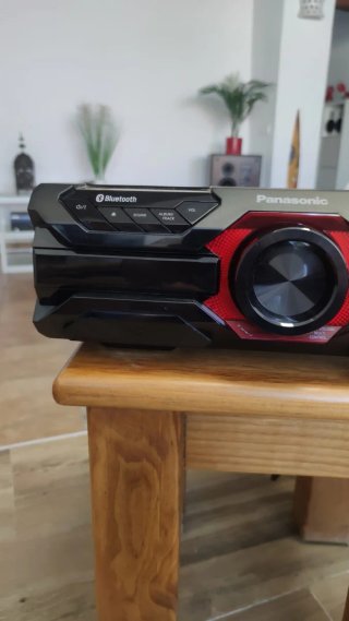 Amplificador Panasonic Bluetooth Negro/Rojo