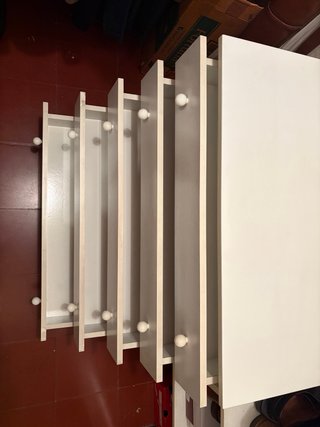 Cajonera blanca de madera