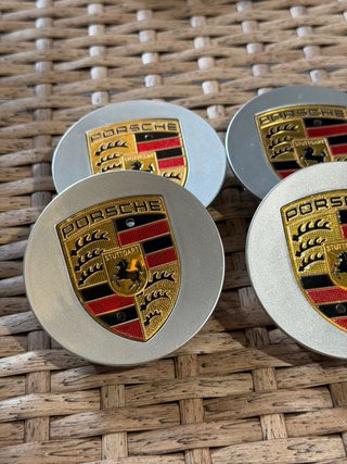 4 Tapas de Rueda Porsche tapacubos llantas