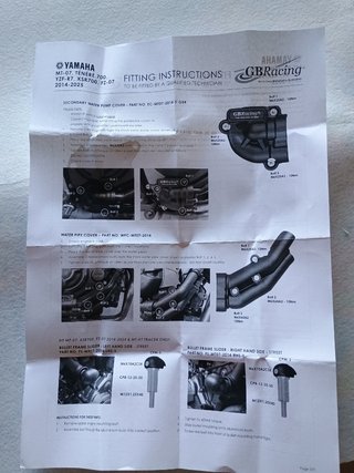 Tapas protectoras GBRacing Yamaha 700