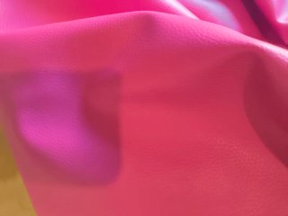 Lote 3 puffs: 1 grande rojo, 2 pequeños rosa