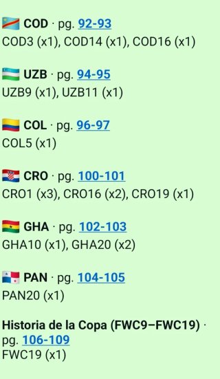 Cromos Repetidas Mundial 2026