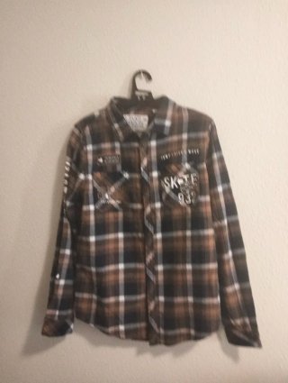 Camisas cuadros niño manga larga